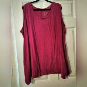 Terra & Sky, Swing Tank Top, 3X, Hot Pink
